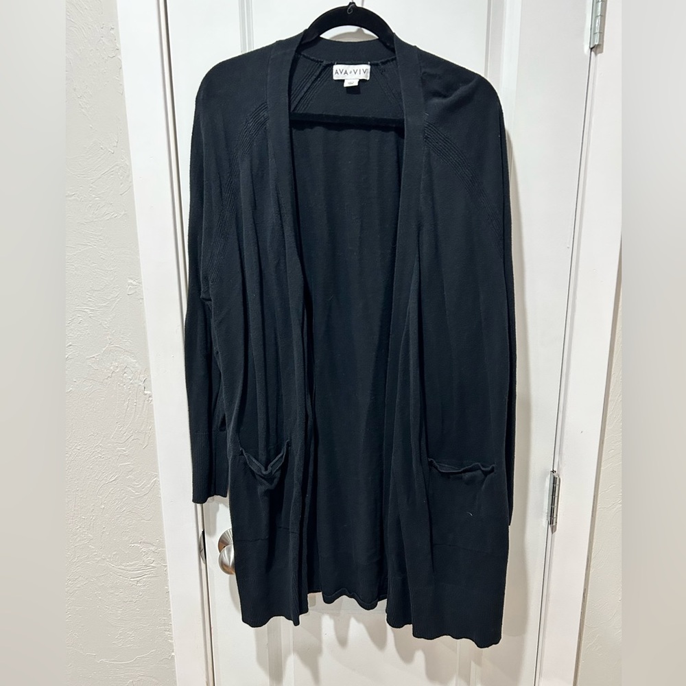 Ava & Viv Black Cadigan